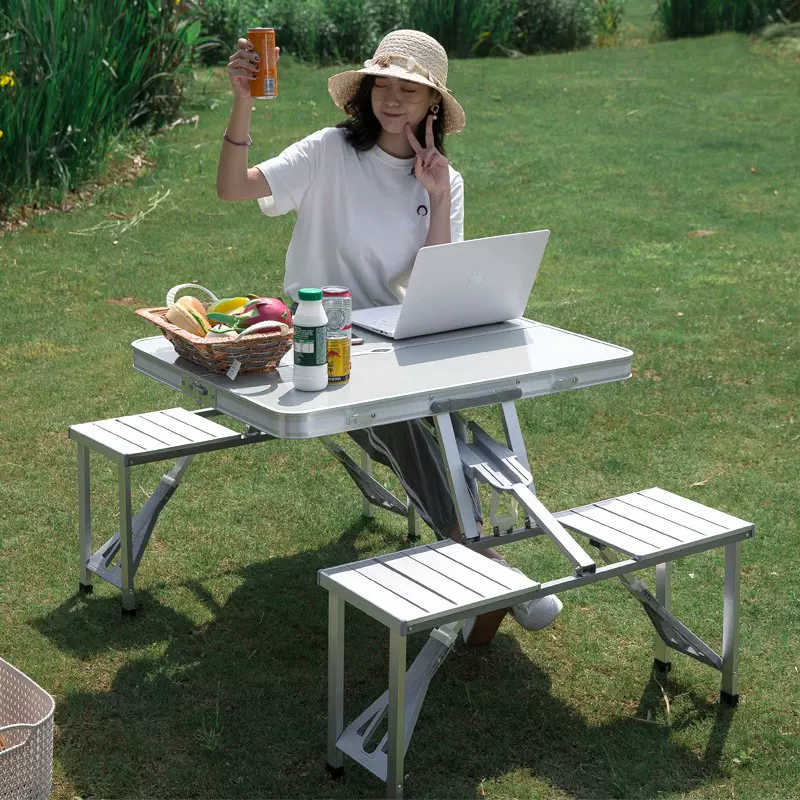 outdoor folding table chair camping aluminium alloy picnic-Taobao