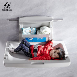 The third bathroom baby diaper changing table bed foldable crib mother and baby room baby care table safety seat