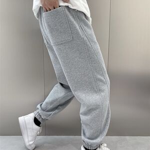 
2024 autumn and winter new men's casual pants fashionable and versatile loose long pants men's fashion brand plus velvet sweatpants