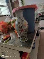 清乾隆粉彩花鸟纹观音瓶仿古瓷器中式客厅装饰花瓶古玩古董收藏品-Taobao