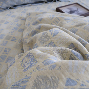 
Pure cotton soft outrageous cotton jacquard double layer yarn breathable Class A quilt cover single double bed sheet naked quilt cover