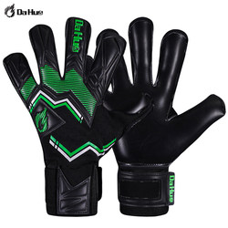German Latex Contact Plus Top-Level Sticky Anti-Slip Fire-Resistant Goalkeeper Gloves Green Ghost Big Fire Football
