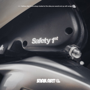 
SN Snail Metal Sticker Safety First Sex Creative Locomotive Tablet Mobile Car Details Sticker