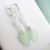 Fresh, elegant, versatile, light jade leaf earrings for wealth and career 