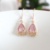 Immortal rhyme showing temperament rose gold crystal earrings 