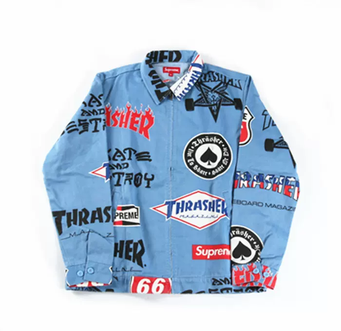 现货Supreme Thrasher Work Jacket 15SS 夹克-Taobao