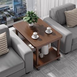 Small Coffee Table in the Middle of the Sofa, Light Luxury and High-End Side Table, Office Movable Tea Table, Side Table for Reception Room, Side Cabinet Table
