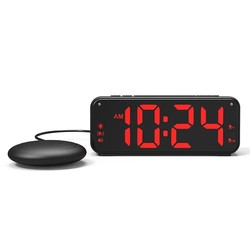 New Creative Powerful Vibrating Alarm Clock with Two Alarm Settings, Heavy Sleep Vibration, Loud Sound, Electronic Clock, Intensity Clock, Alarm Clock