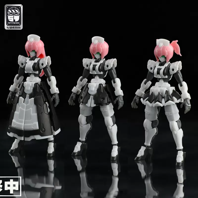 Number-57 傀甲小队YUI 1/24 柚衣机甲免胶拼装模型带特典-Taobao