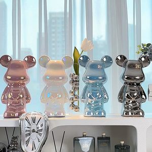 
High-end violent bear ornaments ceramic light luxury home living room entrance TV cabinet wine cabinet piggy bank decoration gift