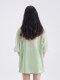 OBEG Ou Biqian Little Litto -collar Calmers Striped Shirt Female Summer Air Conditioning Room Thin Shirts 10462095
