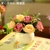 Turmeric love tea/rose+round pot 