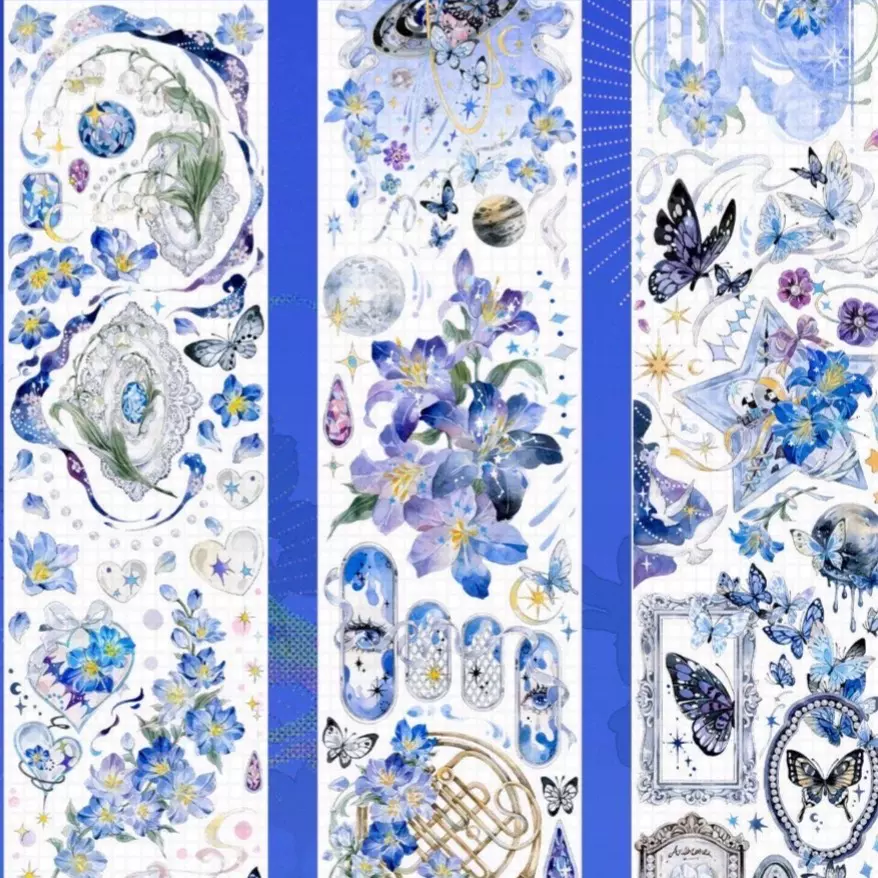 J1438＃爱人的眼睛是第八大洋(贝壳银)xxstudio切り売り海外人物マステ