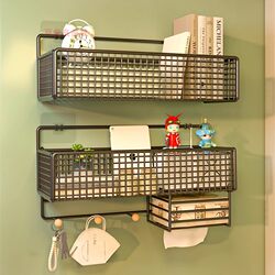 Bathroom Storage Rack, Dormitory Wall-Mounted Organizer, Toilet Washbasin Shelf, No-Drill Bathroom Storage Rack