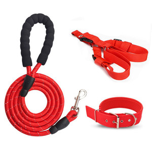 Dog traction rope Walking the dog rope neckline circle pet supplies large, medium -sized dog reflective dog chain
