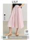 LILY2025 Spring New Style Design Asymmetric High Waist Loose Casual A-line Skirt Pleated Skirt Women's Umbrella Skirt
