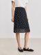 LILY2025 summer new classic French retro polka dot professional commuting versatile casual straight skirt skirt women
