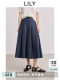 LILY2025 Spring New Women's Retro Loose Casual Versatile Skirt Pleated Skirt