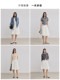 Cloud skirt LILY2025 spring relaxed casual versatile flower bud skirt white A-line skirt fluffy skirt women
