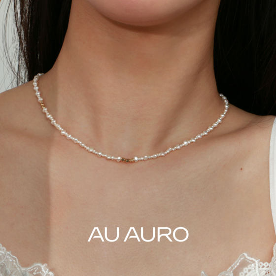 
Natural Freshwater Pearl Baroque Millet Pearl Thin Clavicle Chain Irregular Shaped Necklace French Elegant Age Reduction