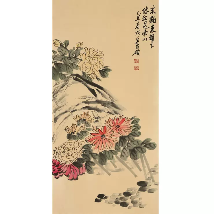 真作】掛軸 幽玄の絶壁 水墨山水画の名品 筆墨の妙技 断崖と樹林