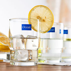 Ocean Imported Lead-Free Glass Water Cup Hotel Restaurant Hotel Mouthwash Cup Stackable Cup Brushing Cup 245ml