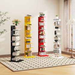 Nordic Internet-Famous Invisible Bookshelf, Creative Three-Dimensional Children's Corner Bookshelf, Floor-Standing Storage Rack, Living Room Home Bookcase