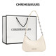 CHREHE/KULRS niche design genuine leather underarm bag for women 2025 new fashion crescent bag one-shoulder crossbody bag