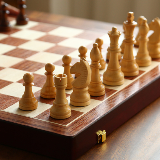 2 Scacchiere Pieghevoli Portatili In Pelle - 43x43 Cm, Per Scacchi, Dama E Altri Giochi Da Tavolo