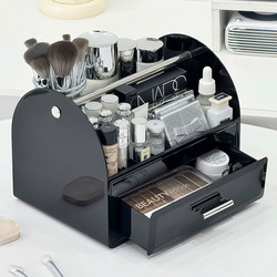 Cosmetic Storage Box, High-End Desktop Organizer for Skincare Products, Perfume and Lipstick Compartment Organizer