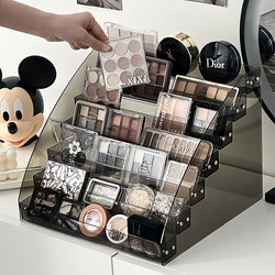 Cosmetic Storage Box Desktop Acrylic Ladder Display Rack Dressing Table Skin Care Products Eye Shadow Palette Perfume Storage Rack