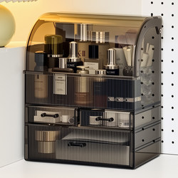 Cosmetic Storage Box, Desktop Dust-Proof Dressing Table, Skin Care Product Storage Rack, High-End Perfume and Lipstick Storage Box