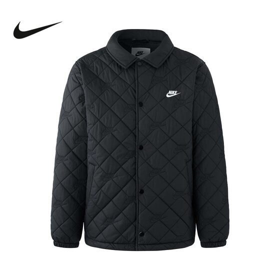 
Nike Nike cotton coat men's 2025 winter coat casual warm windproof jacket lapel cotton coat HV1378-010