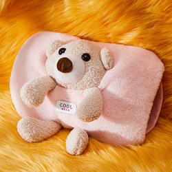 Rechargeable Hot Water Bottle, Cute for Girls, for Winter Use, Warm Belly Pad, Plush, Removable and Washable, Cartoon Hand Warmer Cover