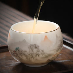Tea Cup, Master Cup, Men's and Women's High-End 2025 New Model, Personal Use, High-Grade Single Tea Set, One-Person Kung Fu Bowl