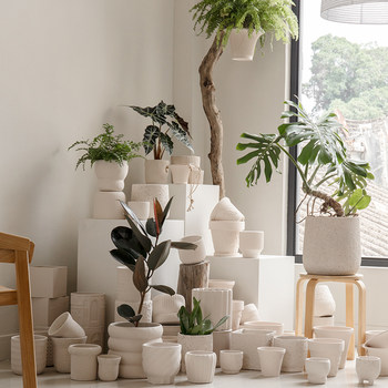 Simple and fashionable new product hot sale of cement flower pots
