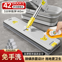 Flat Mop, No Hand Washing Required, 2025 New Model, Household One-Sweep-Clean Lazy Mop, Dual-Purpose Mop and Cloth