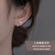 Miss Z 999 foot silverfish tail S-shaped spiral earrings to raise ear holes without removing sterling silver earrings for women 2025 new model