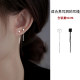 Miss Z 999 foot silver sugar cube ear wire earrings for nourishing earrings without taking off sleeping 2025 new hot silver earrings for women