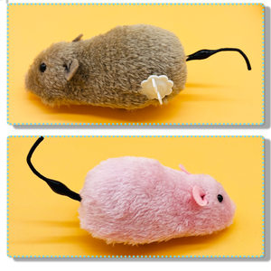 可爱毛绒玩具老鼠造型猫狗通用互动玩具宠物益智训练用品