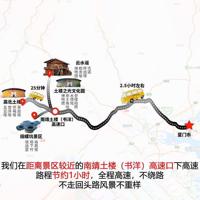 【南靖云水谣+田螺坑一日游】厦门旅游天天发团大团