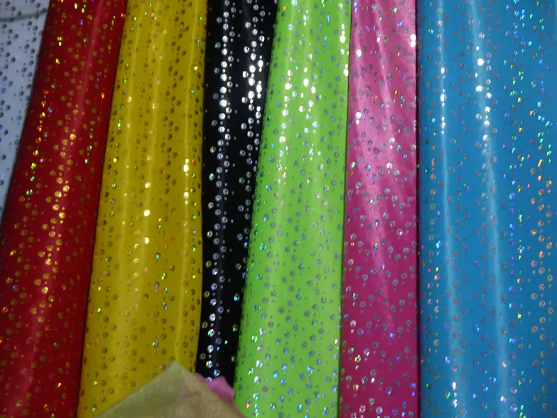 魚眼亮片布料演出服裝面料七彩舞臺背景配件舞蹈服飾走秀婚慶裝飾 Taobao
