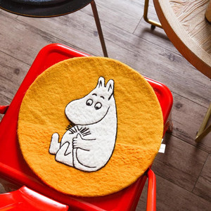 
Sweden KLIPPAN Moomin authorized pure wool felt chair cushion MOOMIN cartoon cushion sofa cushion made in Nepal