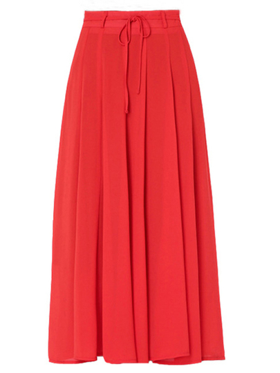 Gibobby Faldas Para Mujer Invierno Falda Larga Bohemia De Cintura Alta Elástica De Verano Para Mujer Falda Larga Informal Con Cordón A Line(Azul Marino, L) | En Línea