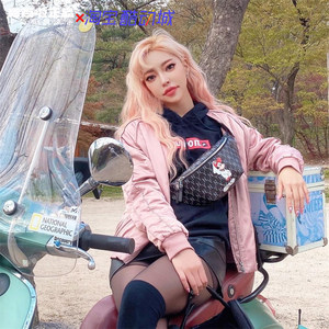 Mlbdisney Disney joint name Mickey Men and Women's Flower Flower Full of Indian Blind Boom Bag Backpack Backpack
