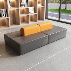 Bank Business Hall Clothing Store Training Institution Shopping Mall Hall Business Reception Rest Area Double-Sided Sofa Back
