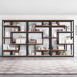 Partition Cabinet, Wall Cabinet, Bookshelf, Storage Rack, Floor-Standing Display Cabinet, Home Living Room Full-Wall Bookcase, Integrated Wall-Mounted Display Shelf