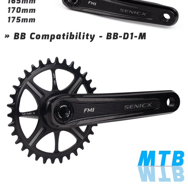 Mtb Crankset 5DEV R-SPEC Trail/Enduro Cranks 29mm DUB Boost