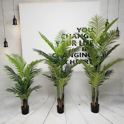 Artificial Areca Palm Decoration Large Nordic Green Plant Potted Plant Living Room Ornament Traveler's Palm Monstera Areca Palm Floor-Standing Plant