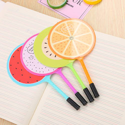 Creative Cartoon Fruit Fan Pen Cute Learning Stationery Ballpoint Pen Advertising Logo Student Gift Prize
